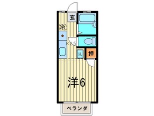 パ－ムハイツの物件間取画像